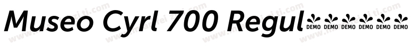 Museo Cyrl 700 Regul字体转换